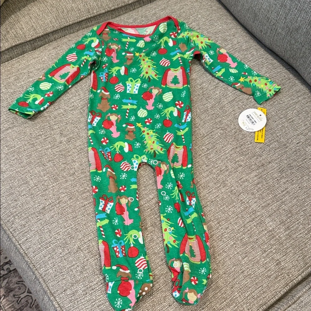 Jane Marie Festive Green Kids Footie